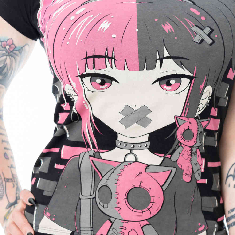 Cupcake Cult - Cute Goth Damen TShirt - Schwarz